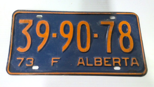 1974 Alberta Farm License Plate for sale