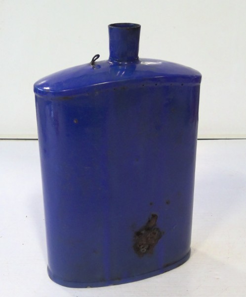 WW1 - WW2 British / Commonwealth Issue Cobalt Blue Enamel Water Canteen for sale