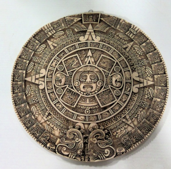 Aztec Mayan Sun Calendar Wall Plaque for sale