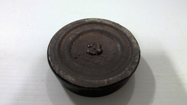 Antique Cast Iron Scale Weight 3LB for sale