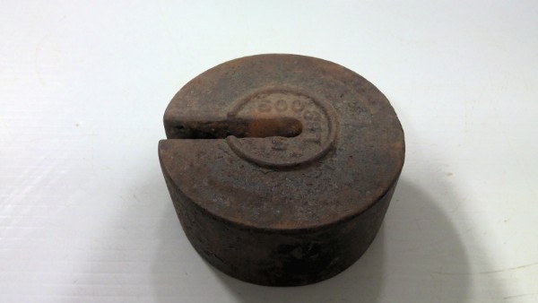 Antique Cast Iron Scale Weight 5LB for sale