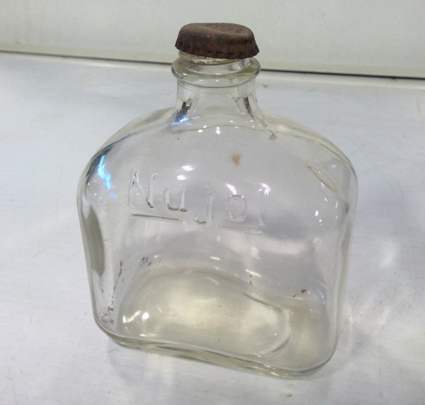 Vintage Nujol Mineral Oil / Medicine Glass Bottle for sale