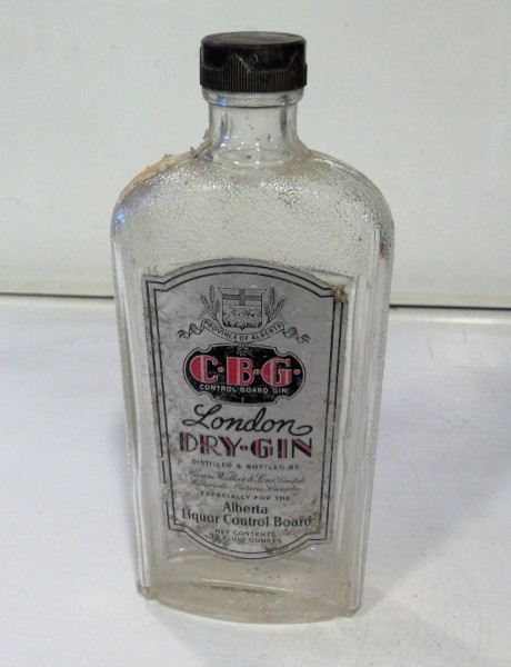 Vintage Alberta Liquor Control Board (ALCB) - Control Board Gin Bottle for sale