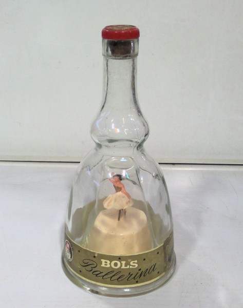 Vintage Bols Dancing Ballerina in a Liquor Bottle Music Box for sale