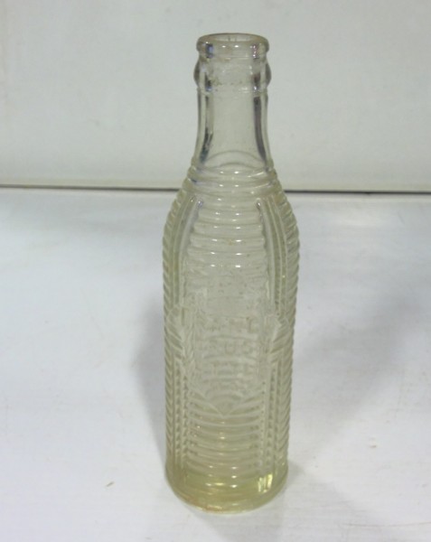 Antique 1921 Orange Crush 6oz. Clear Glass Bottle - Beehive Design for sale