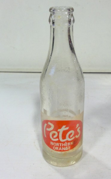 Vintage Pete's Northern Orange Northern Bottling Grande Prairie Alberta Bottle for sale