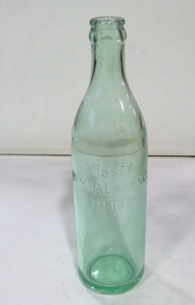 Antique Sussex Mineral Spring Limited New Brunswick Glass Bottle for sale