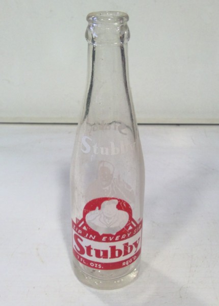 Rare Vintage Stubby Zip in Every Sip 7 Oz. Glass Bottle for sale