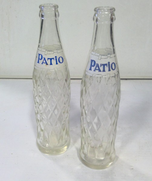 Vintage Patio by Pepsi Canada 1969 10 Oz. Glass Bottles. Lot of 2 for sale