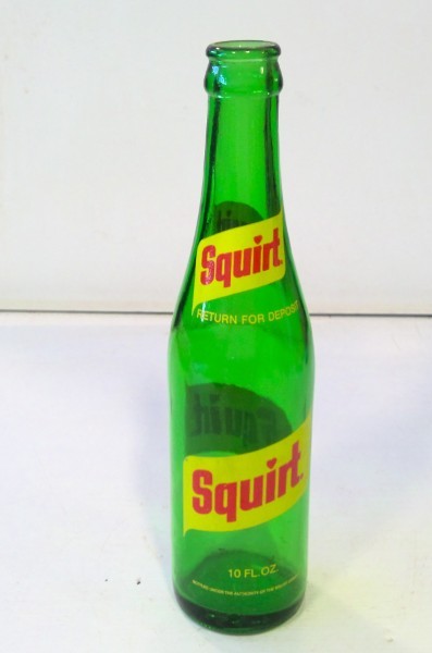 Vintage 10 Oz. Squirt Glass Pop Bottle for sale