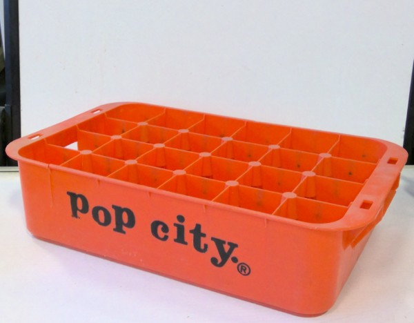 Vintage Pop City Plastic Pop Bottle Crate. for sale