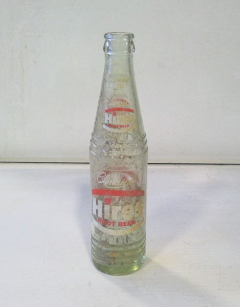 Vintage Hires Root Beer Glass Bottle 300ml. for sale