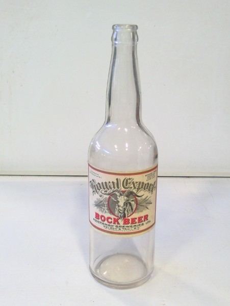 Vintage Royal Export Bock Beer Kootney Breweries Nelson & Trail B.C. Bottle for sale