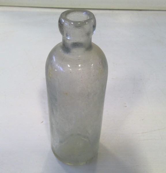 Antique Clear Glass Blob Top Bottle - Circa 1800s. for sale