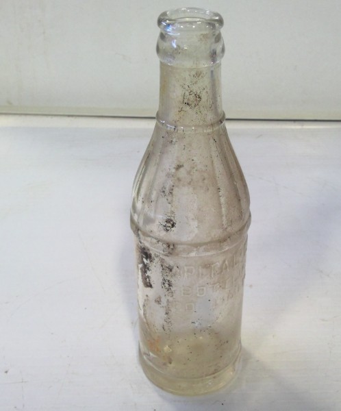 Antique Capital City Bottling Edmonton Embossed Bottle for sale