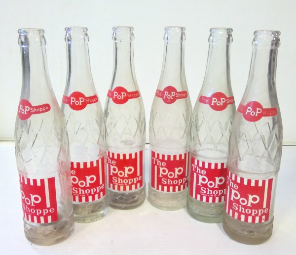 Vintage The Pop Shoppe Glass Bottles 10 Oz. (1 Bottle) for sale