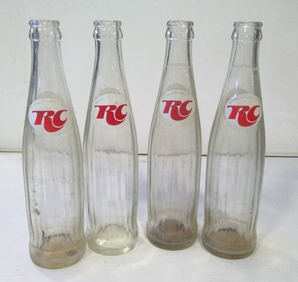 Vintage RC Royal Crown Cola Glass Bottles 10 Oz. for sale