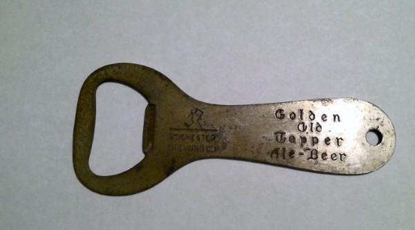 Vintage Golden Old Topper Ale - Beer Rochester Brewing Advertising Bottle Opener for sale