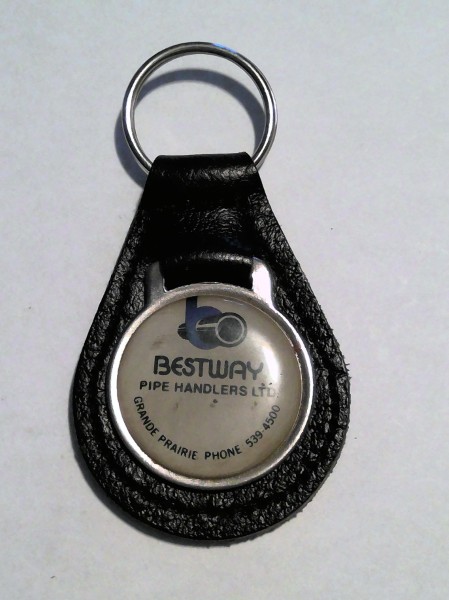 Vintage Bestway Pipe Handlers Ltd. Grande Prairie Alberta Key Chain / Key Ring for sale