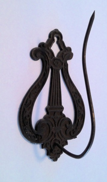 Antique Cast Wall Mount Iron Receipt Holder / Spike for sale