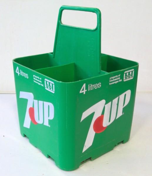 Vintage 1981 7up 4 Pack 1L Bottle Carrier - Plastic for sale