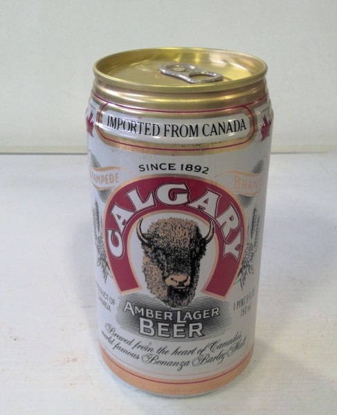 Vintage Calgary Amber Lager Beer 750ml. Can - O'Keefe Breweries 1980s for sale