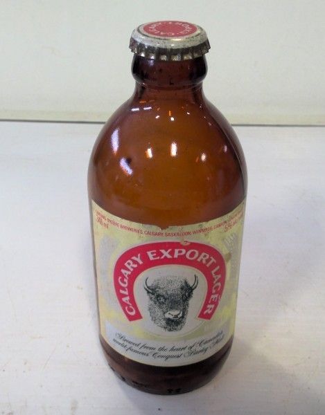 Vintage Calgary Export Lager 341Ml. Stubby Bottle With Cap for sale