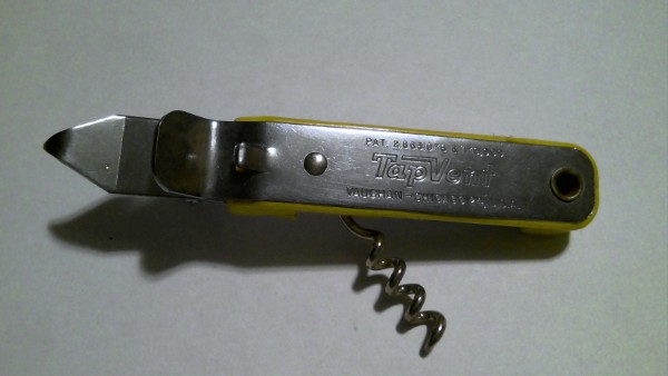 Vintage Vaughan's Tap Vent Can opener, bottle opener, & Corkscrew for sale