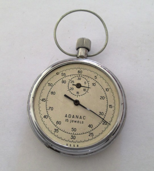 Vintage Zlatoust Watch Factory USSR Pocket Stop Watch for sale