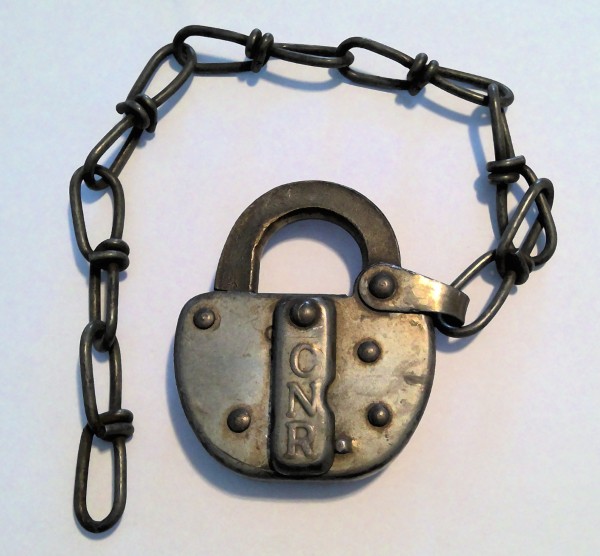 Vintage CNR Railroad Padlock (No Key) for sale