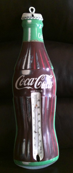 Vintage Tin Coca-Cola Advertising Thermometer - Sign (Tru-Temp) for sale