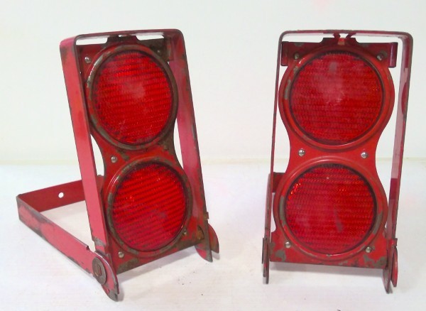 Vintage Grotelite No 70. Road Safety Reflector Set of 2 for sale