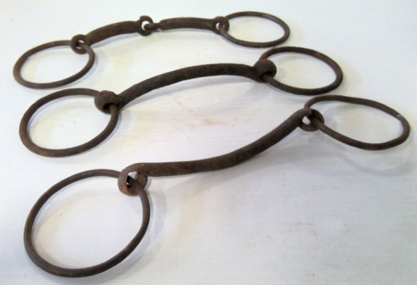 Lot of 3 Antique Horse Bridle Bits for sale