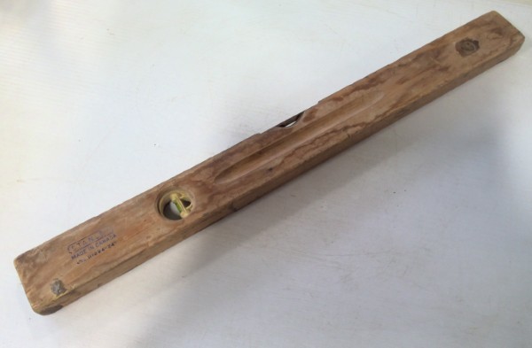 Vintage Stanley No. H1294-24" Wood Level for sale