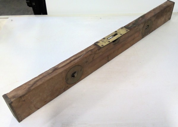 Antique Stanley Wood & Brass Level for sale