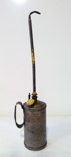 Vintage Golden Rod F.Jaden MFG Co. Hastings Nebraska Railroad Oil Can for sale