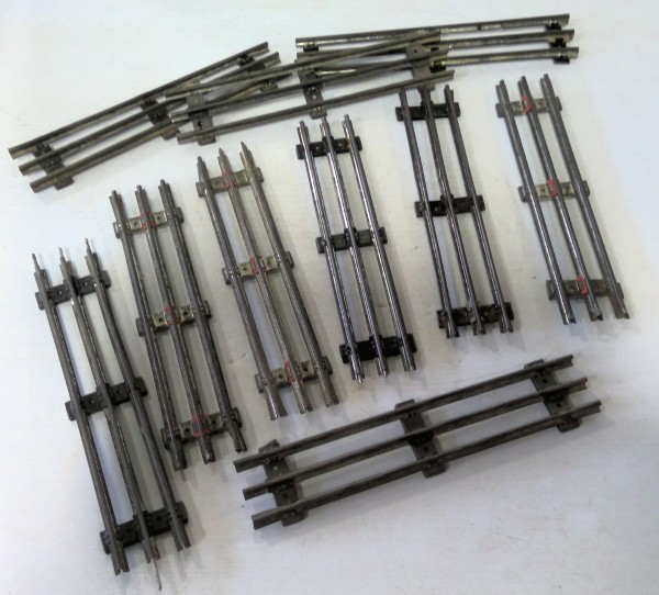 Vintage Lionel Train Straight Tracks 8.5" - Lot of 10pcs. for sale