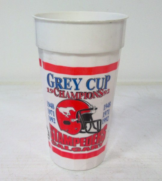 Vintage 1992 Calgary Stampeders Grey Cup Coca-Cola Champions Cup for sale