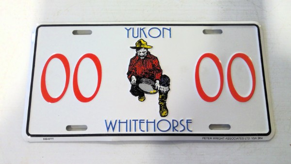 Whitehorse Yukon Souvenir License Plate for sale