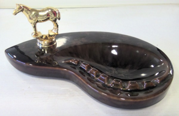Vintage Beauce Canada Potteries - Horse Ceramic Ashtray for sale