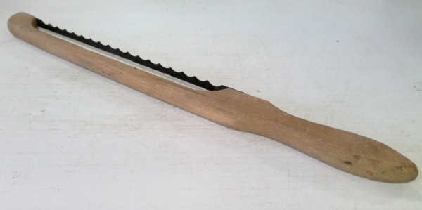 Vintage Wood Bread Knife / Bow Knife / Fiddle Knife. for sale