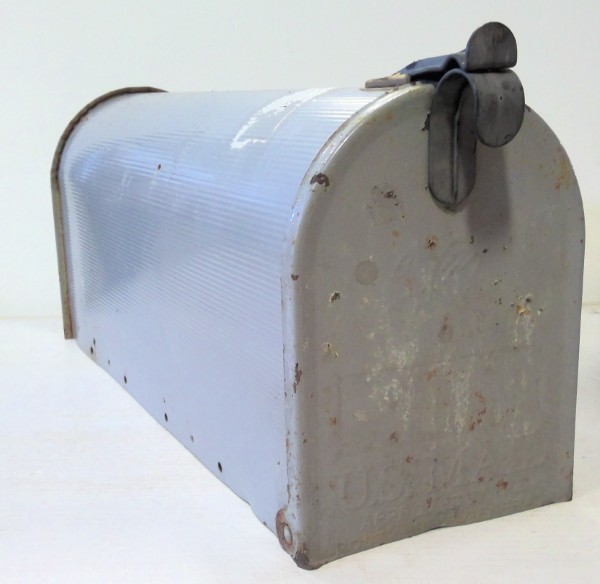 Vintage Used Gibraltar Metal Post Mount Mail Box - U.S. Postal for sale